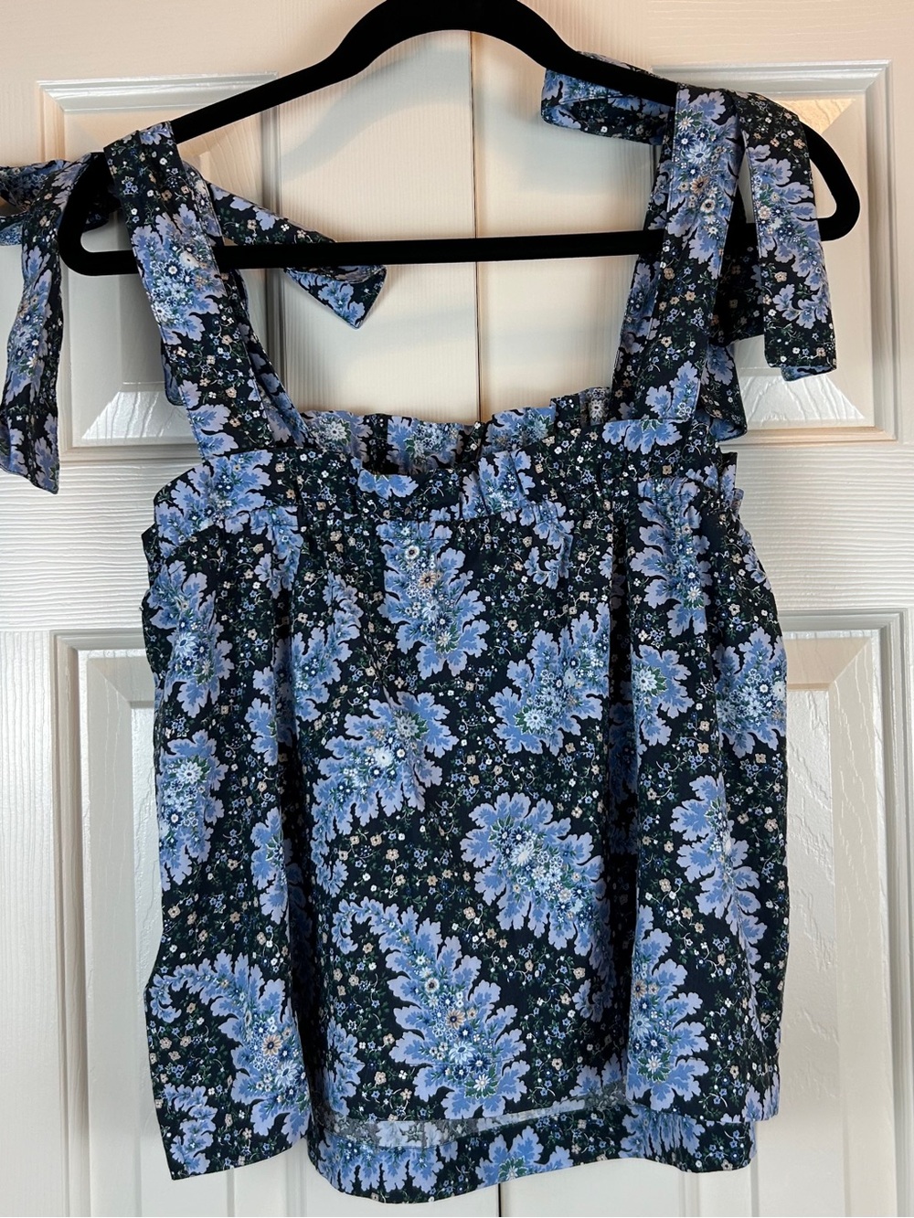 NWT J. Crew Collection Tie Shoulder Tank In Ratti Pacific Paisley - Picture 11 of 11
